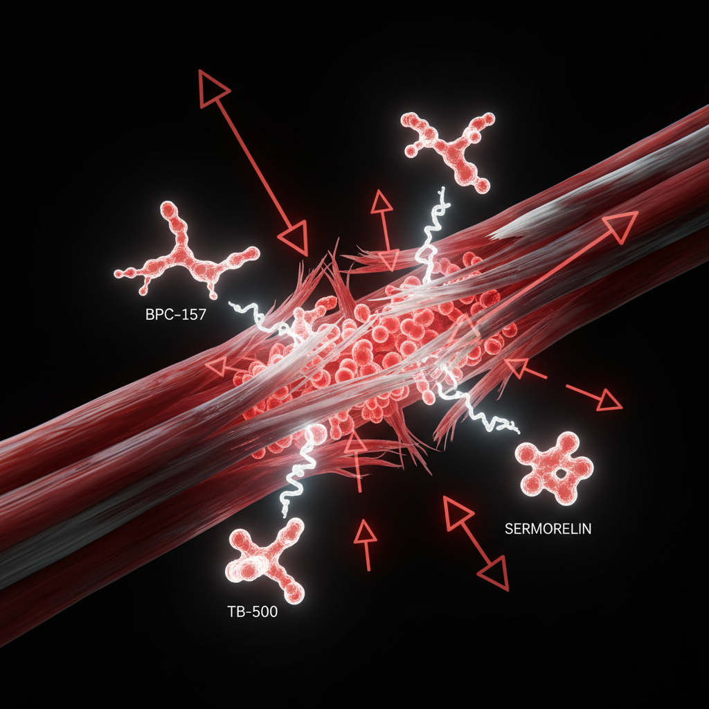 The Recovery Peptide Research Guide: How BPC-157, TB-500, and Sermorelin Support Tissue Repair