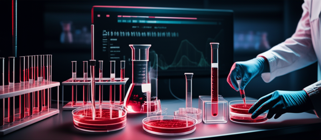Preclinical safety research concept showing laboratory animal study and scientific data