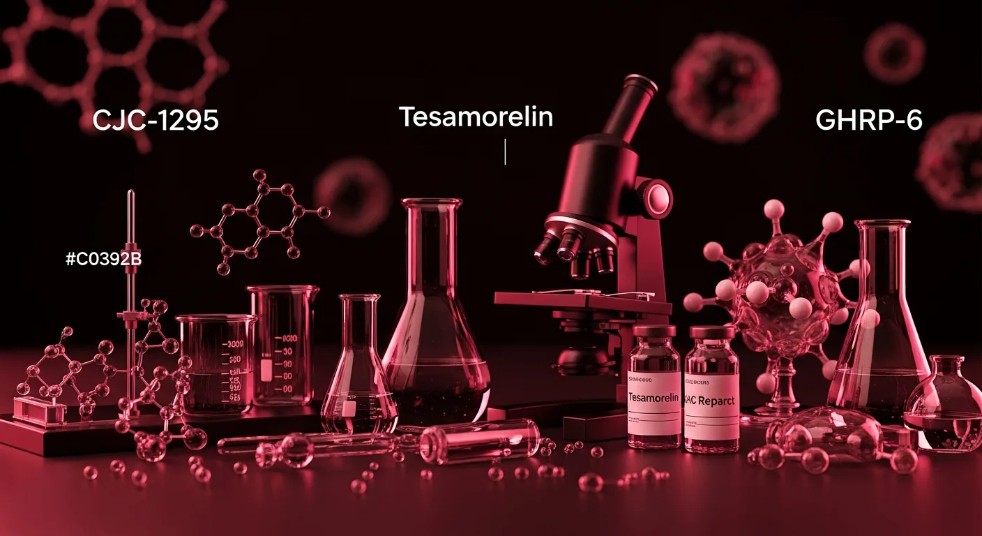 Growth Hormone Peptide Research: Comparing CJC-1295, Tesamorelin, and GHRP-6 Mechanisms and Applications