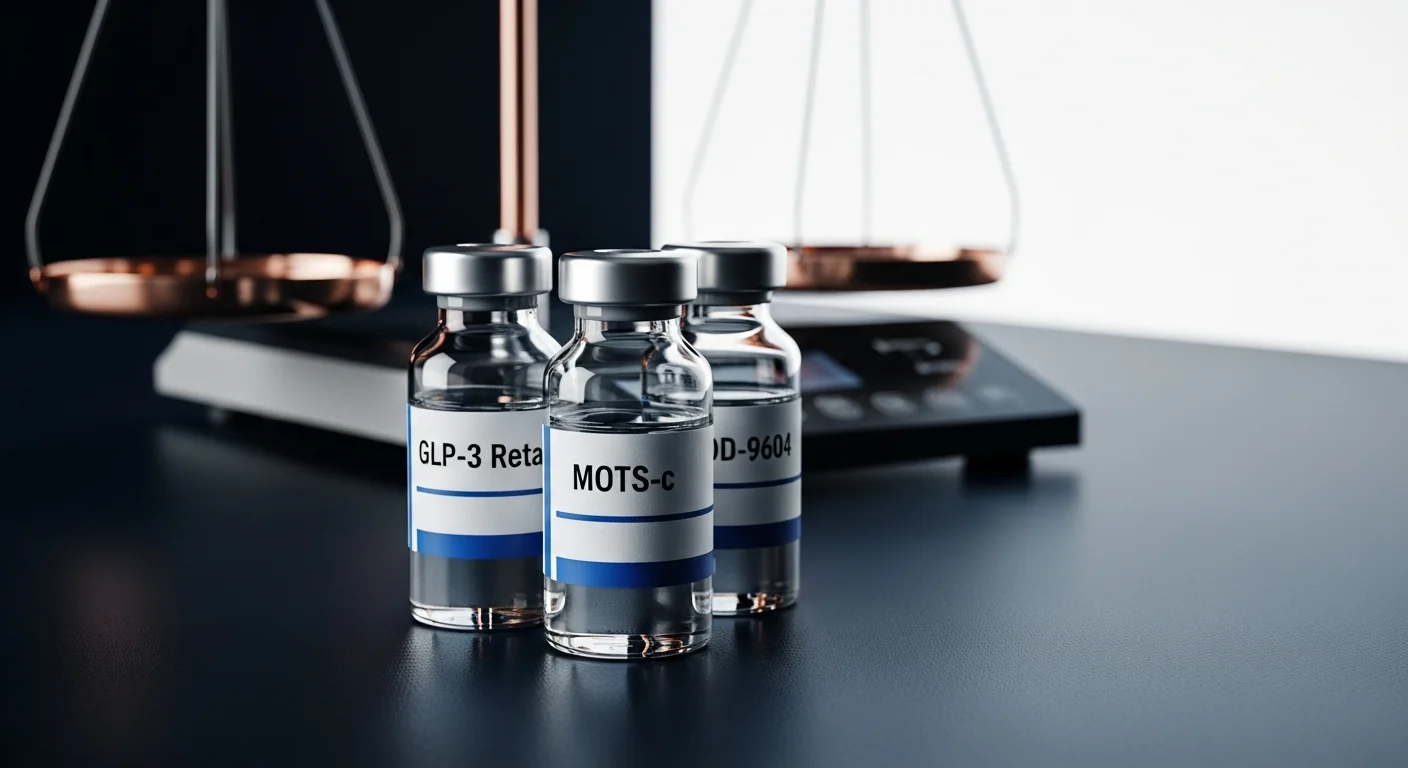 Skinny Fit Max Research Stack: GLP-3 Reta, MOTS-c and AOD-9604 Metabolic Synergy