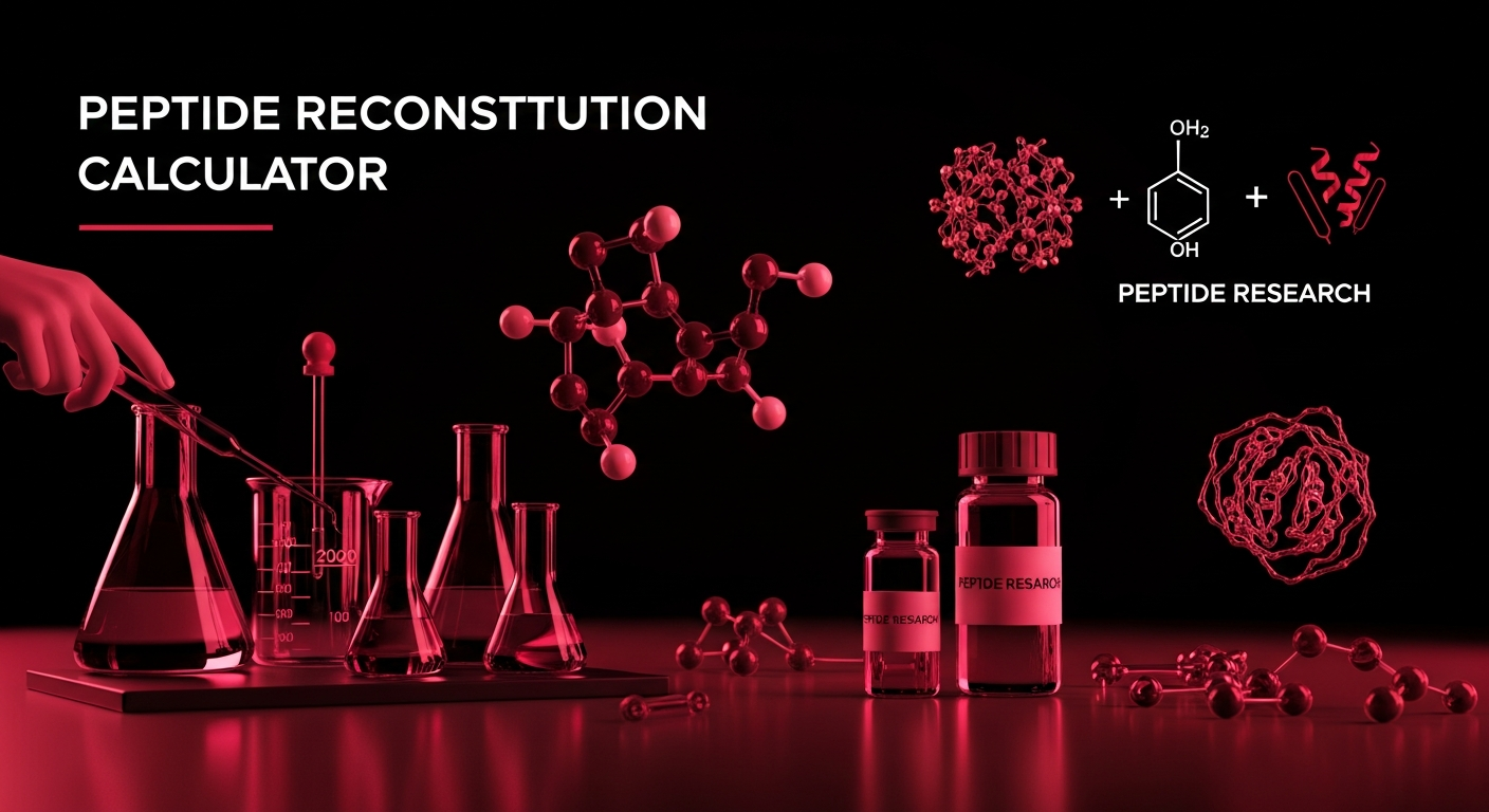Peptide Reconstitution Calculator: The Complete BAC Water & Mixing Guide for Research