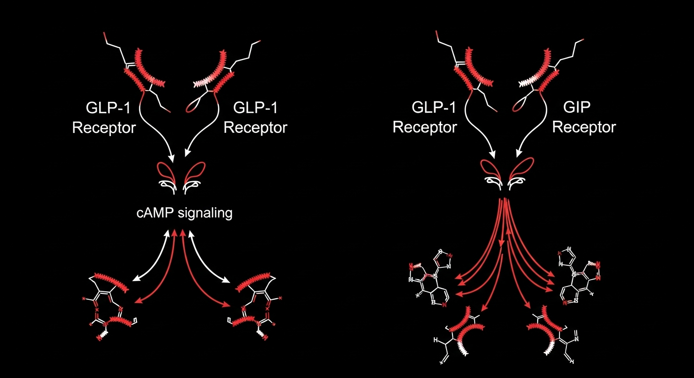 GLP-1 Sema vs GLP-2 Tirz: Research Mechanisms Compared