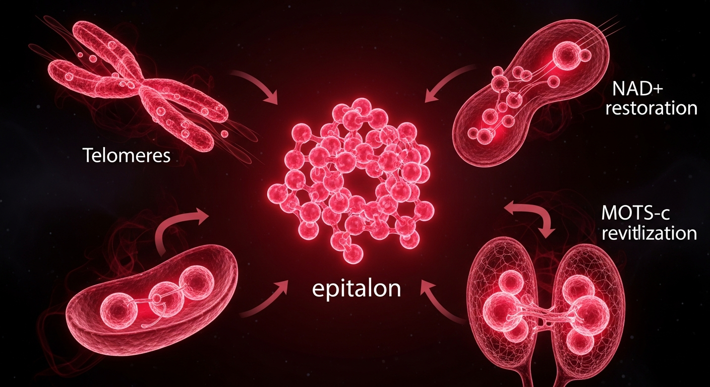 The Ultimate Anti-Aging Peptide Stack: Epithalon + NAD+ + MOTS-c Research Guide