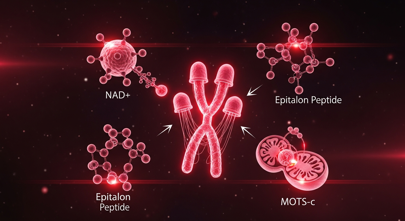 The Ultimate Anti-Aging Peptide Stack: Epithalon + NAD+ + MOTS-c Research Guide
