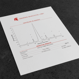 HPLC chromatography chart showing peptide purity analysis peaks
