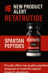 Spartan Peptides GLP-3 (Reta) research vial — next-generation weight loss peptide for metabolic research