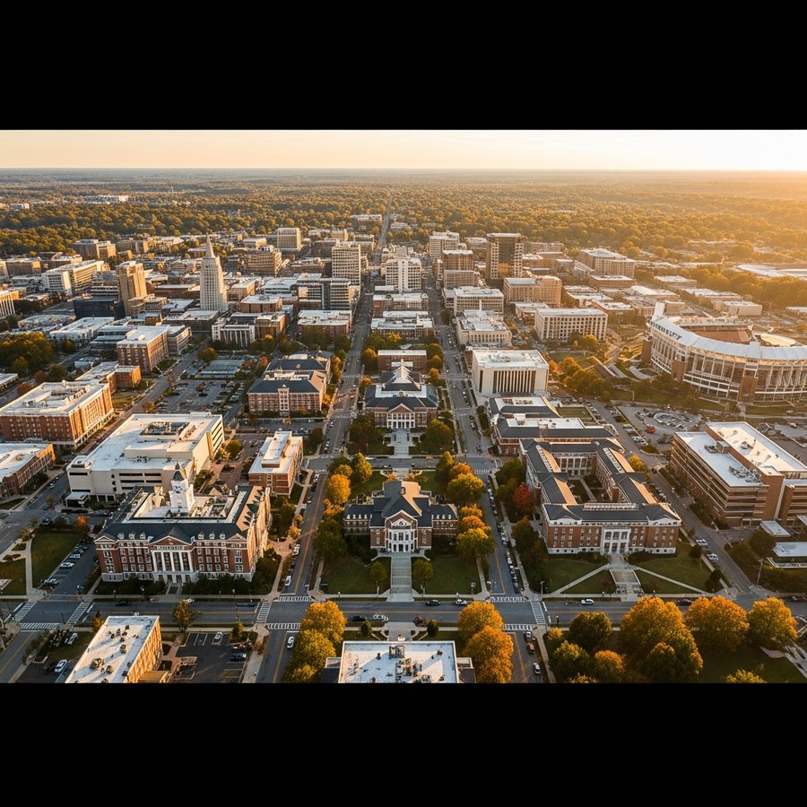 Auburn, Alabama city skyline, Spartan Peptides research compounds available for delivery