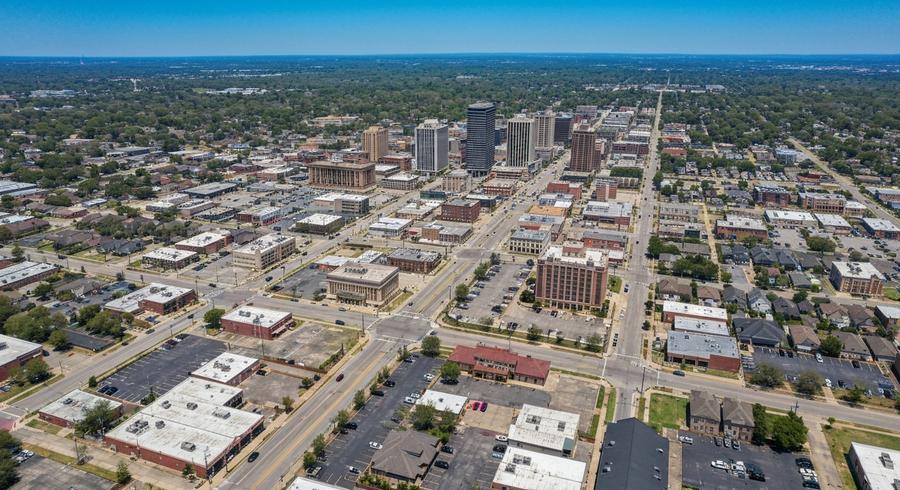 Bossier City, Louisiana city skyline, Spartan Peptides research compounds available for delivery