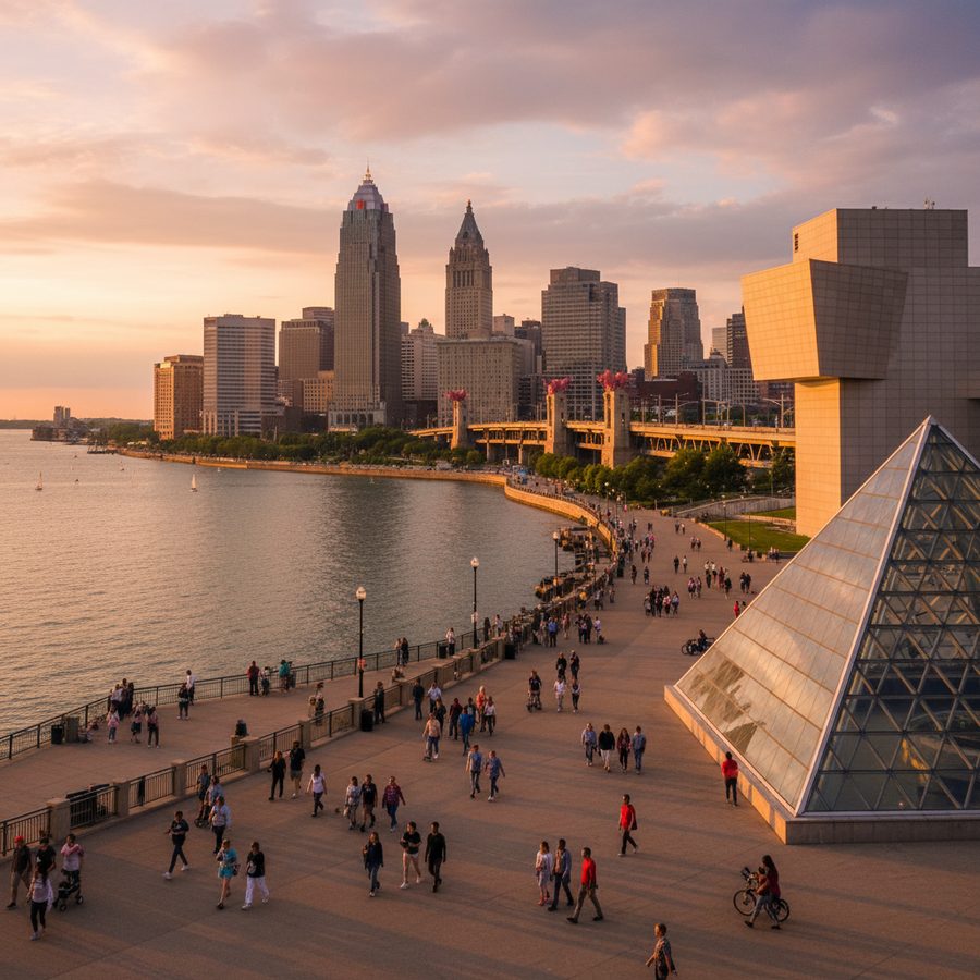 Cleveland, Ohio city skyline, Spartan Peptides research compounds available for delivery