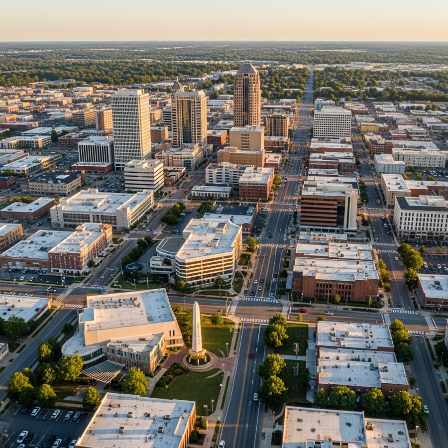 Dothan, Alabama city skyline, Spartan Peptides research compounds available for delivery