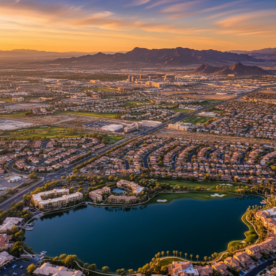 Henderson, Nevada city skyline, Spartan Peptides research compounds available for delivery