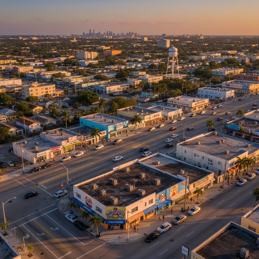 Hialeah, Florida city skyline — Spartan Peptides research compounds available for delivery