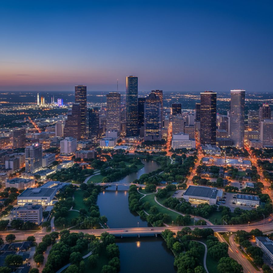 Houston, Texas city skyline, Spartan Peptides research compounds available for delivery