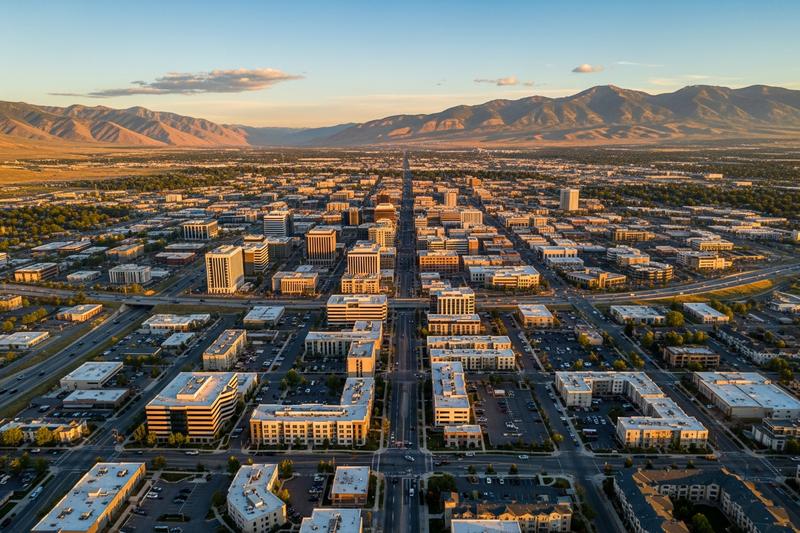 Lehi, Utah city skyline, Spartan Peptides research compounds available for delivery