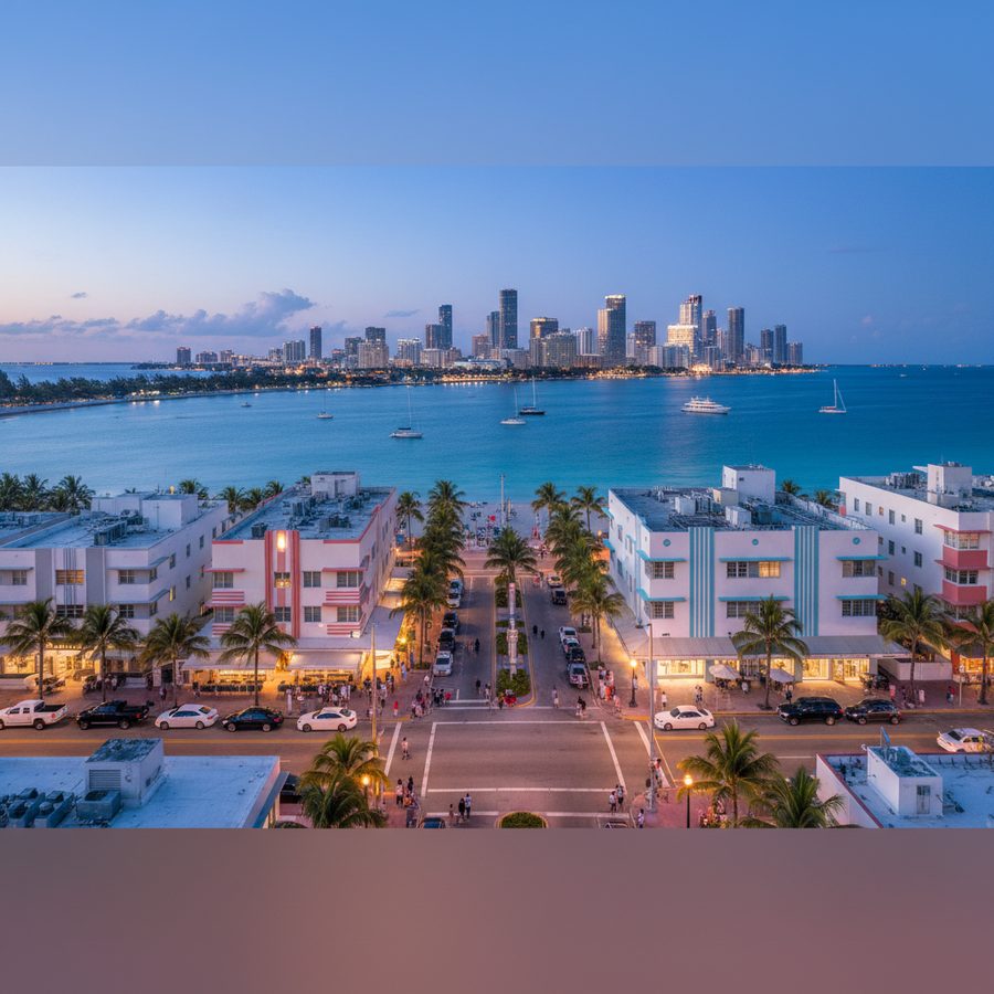 Miami, Florida city skyline, Spartan Peptides research compounds available for delivery
