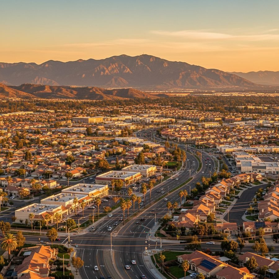 Moreno Valley, California city skyline — Spartan Peptides research compounds available for delivery