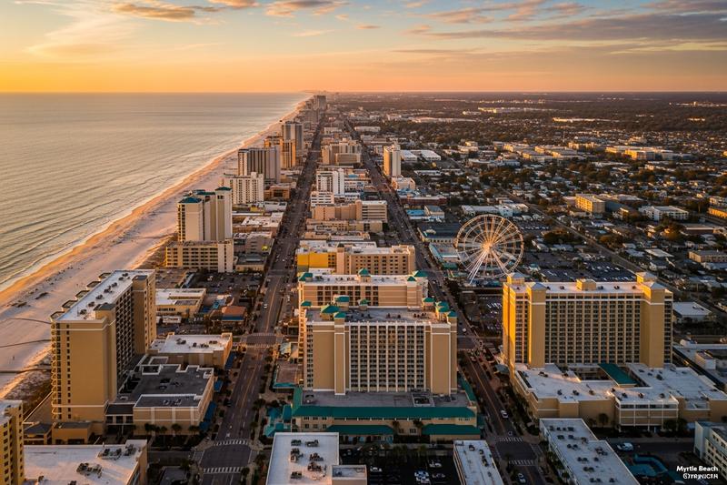 Myrtle Beach, South Carolina city skyline, Spartan Peptides research compounds available for delivery