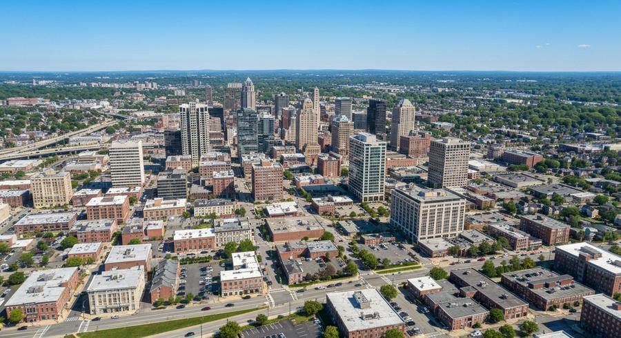 New Britain, Connecticut city skyline, Spartan Peptides research compounds available for delivery