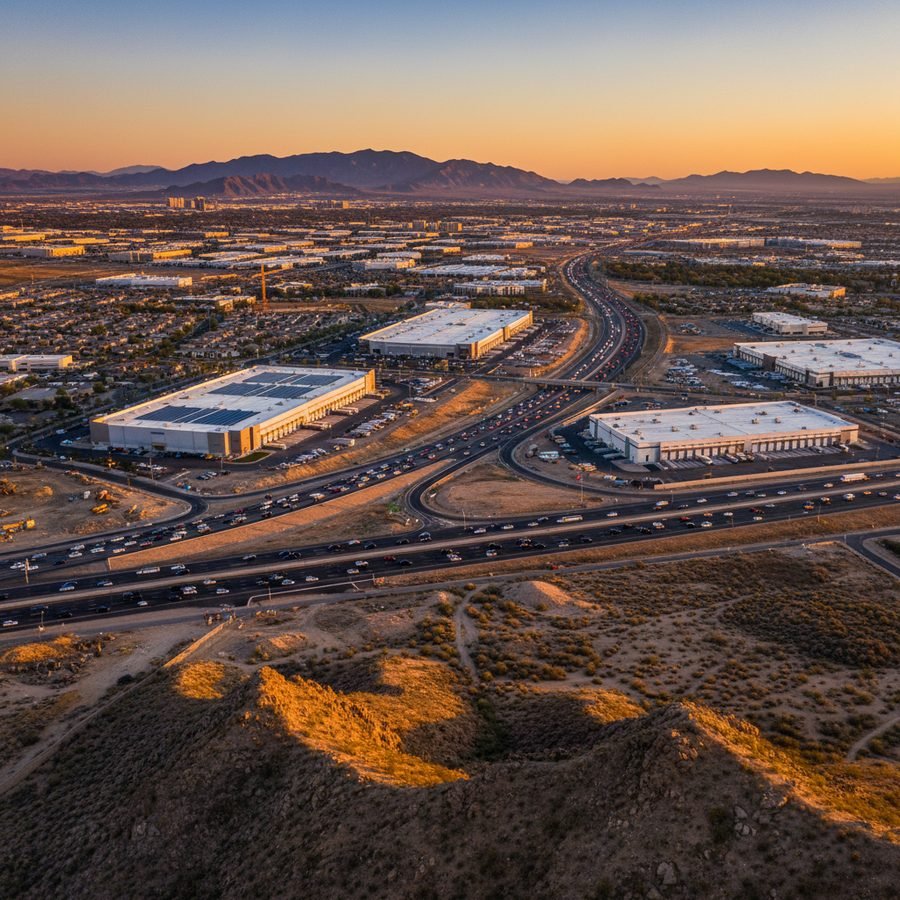North Las Vegas, Nevada city skyline — Spartan Peptides research compounds available for delivery