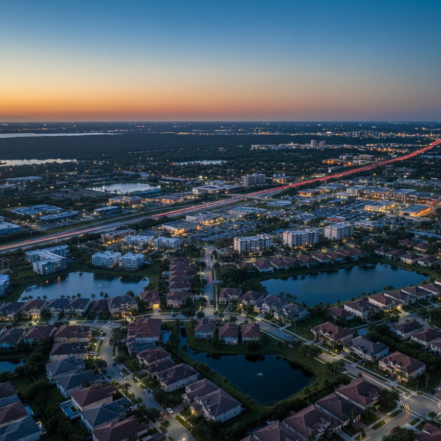 Pembroke Pines, Florida city skyline, Spartan Peptides research compounds available for delivery
