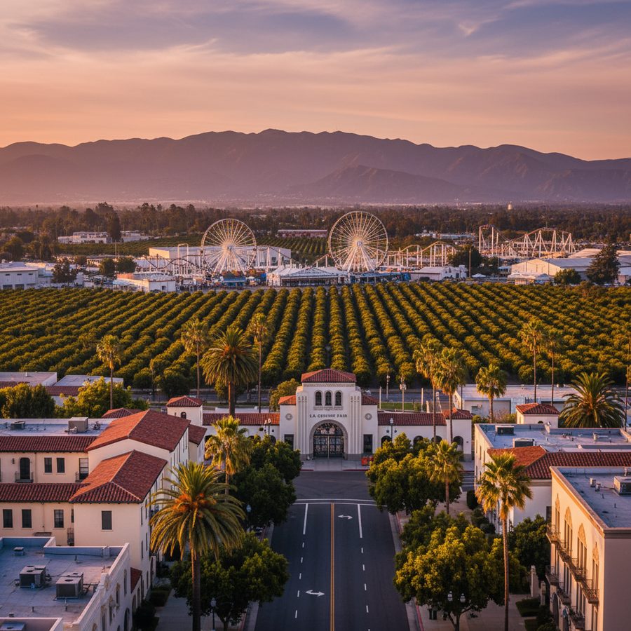 Pomona, California city skyline, Spartan Peptides research compounds available for delivery