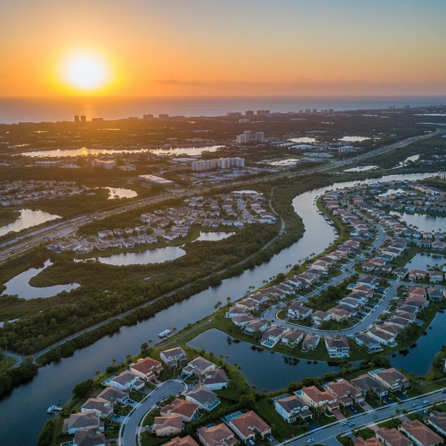 Port St. Lucie, Florida city skyline, Spartan Peptides research compounds available for delivery