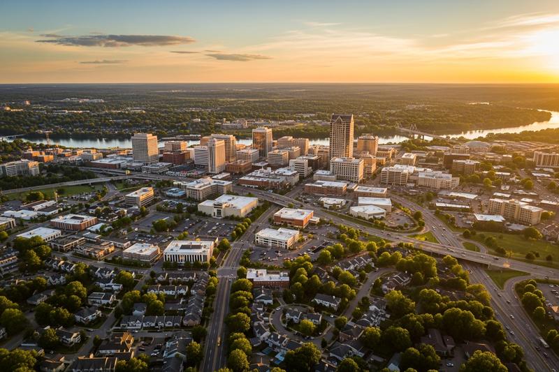 Rock Hill, South Carolina city skyline, Spartan Peptides research compounds available for delivery