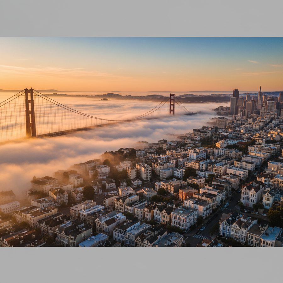 San Francisco, California city skyline, Spartan Peptides research compounds available for delivery