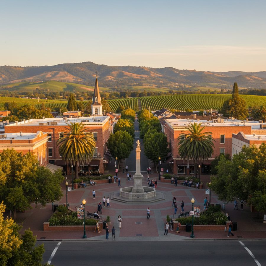 Santa Rosa, California city skyline, Spartan Peptides research compounds available for delivery