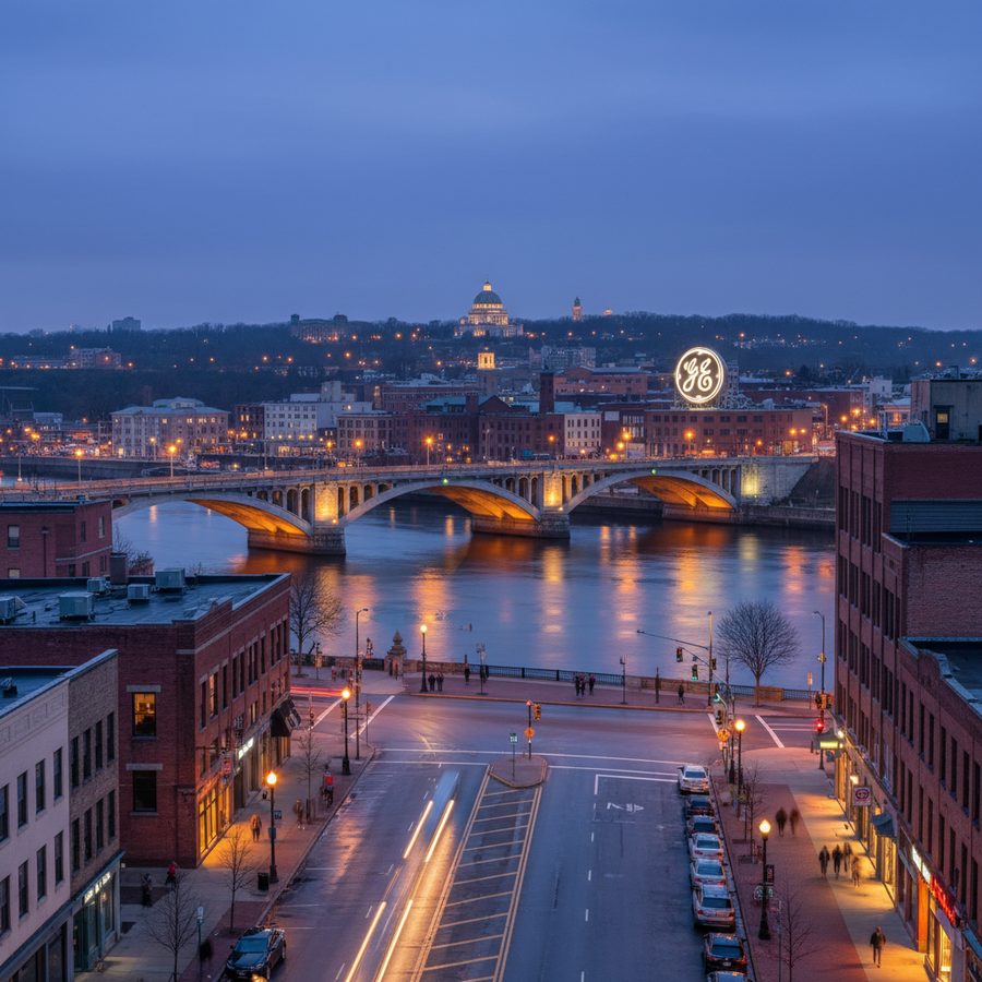 Schenectady, New York city skyline, Spartan Peptides research compounds available for delivery