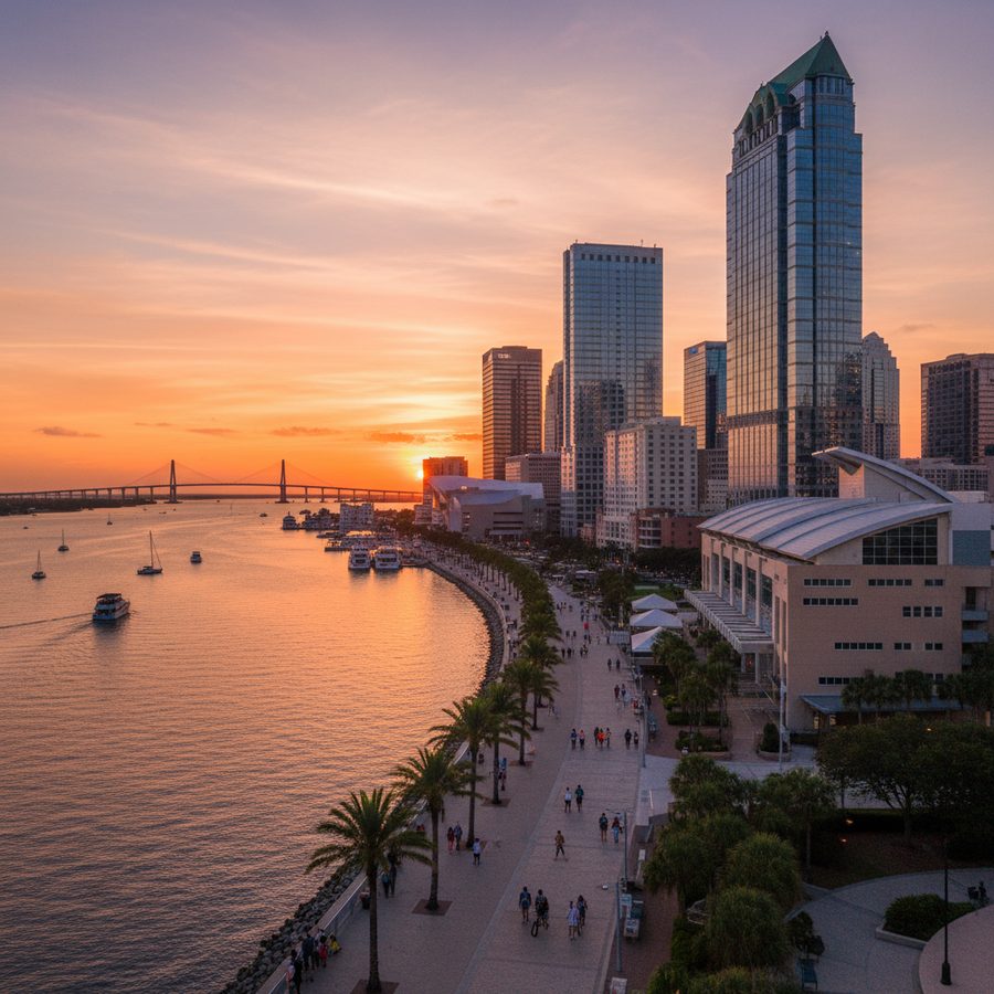 Tampa, Florida city skyline, Spartan Peptides research compounds available for delivery