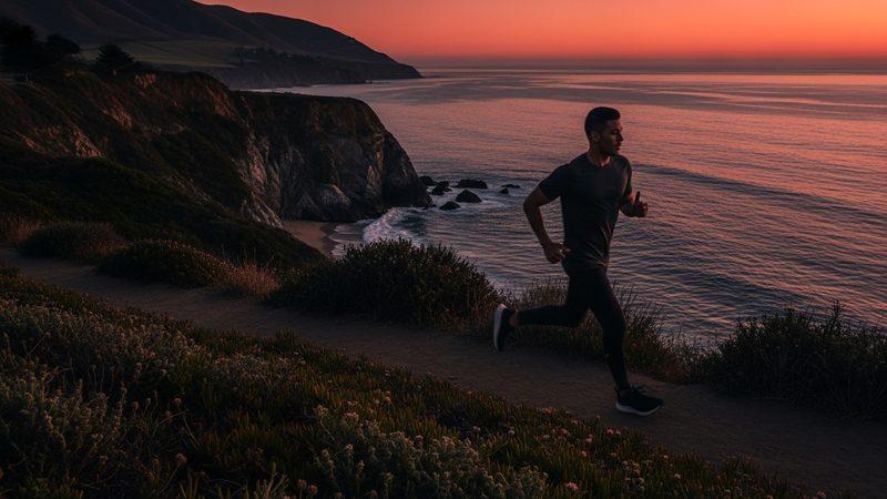 Honolulu Hawaii skyline at golden hour with Diamond Head, University of Hawaii biomedical and endurance athlete community