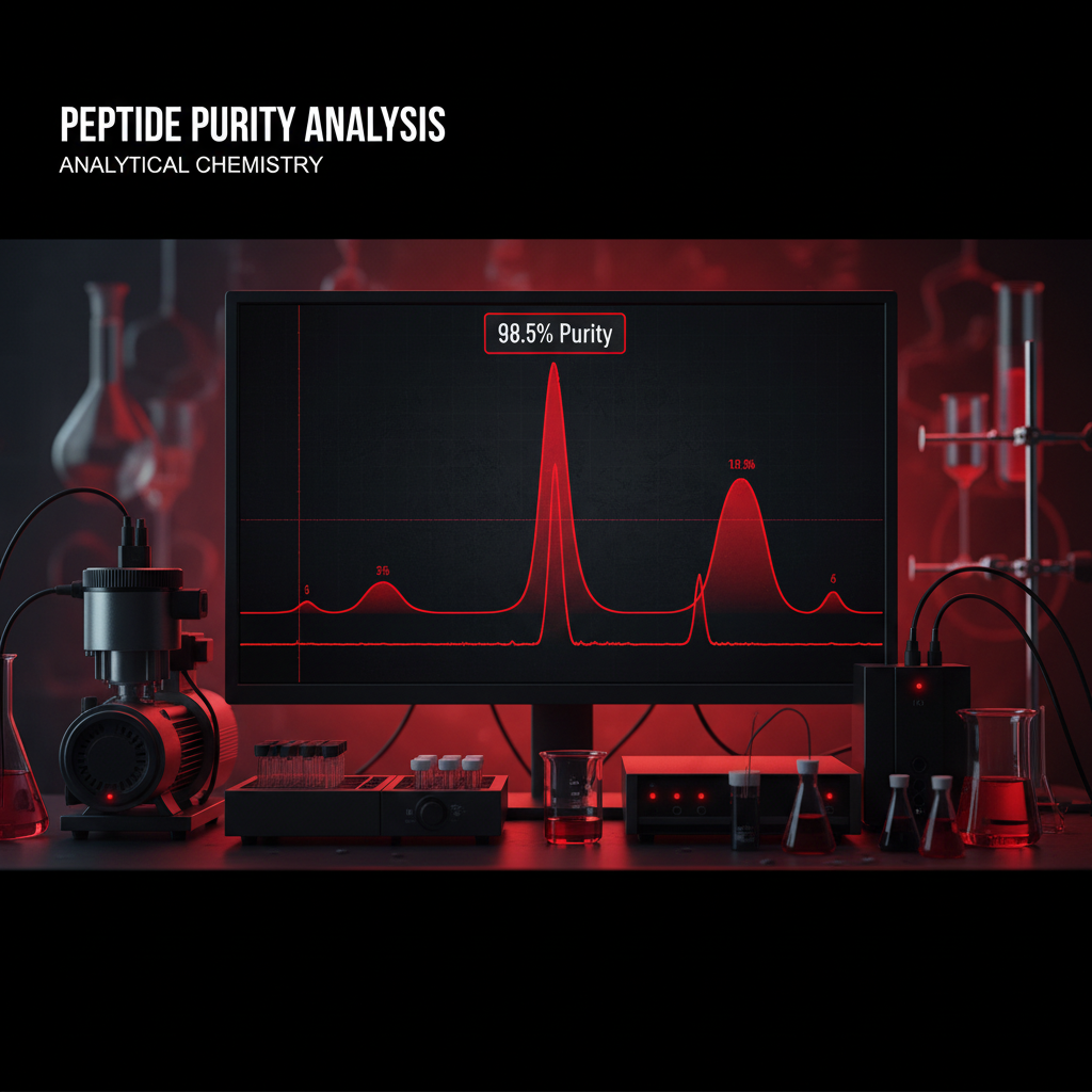 HPLC chromatogram certificate of analysis for BPC-157 showing single dominant peak at research-grade purity, Spartan Peptides batch documentation